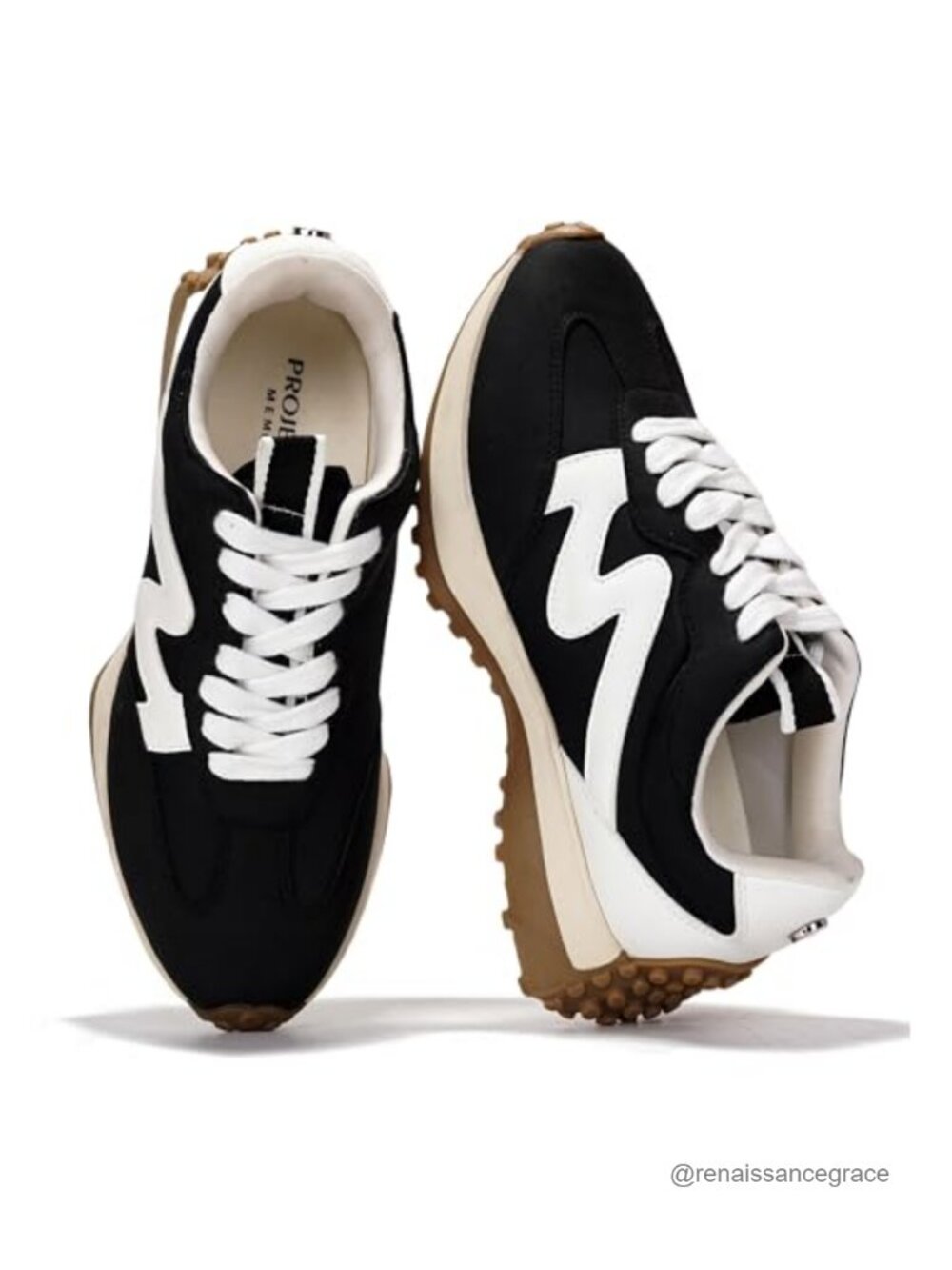 Lace Up Platform Canvas Sneakers Memory Foam Womens Walking Shoes